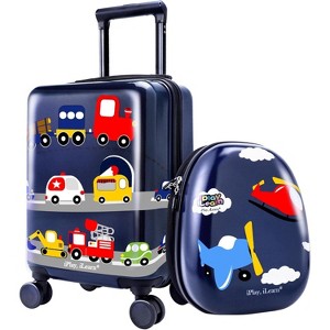 iPlay, iLearn Airplane Kids Luggage, Boys Carry On Suitcase - 1 of 3