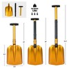 Costway Portable Aluminum Snow Shovel Adjustable Length W/Anti-Skid Handle & Large Blade - 4 of 4