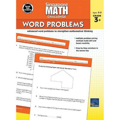 Singapore Math Challenge Word Problems, Grades 3 - 5 - (Paperback)