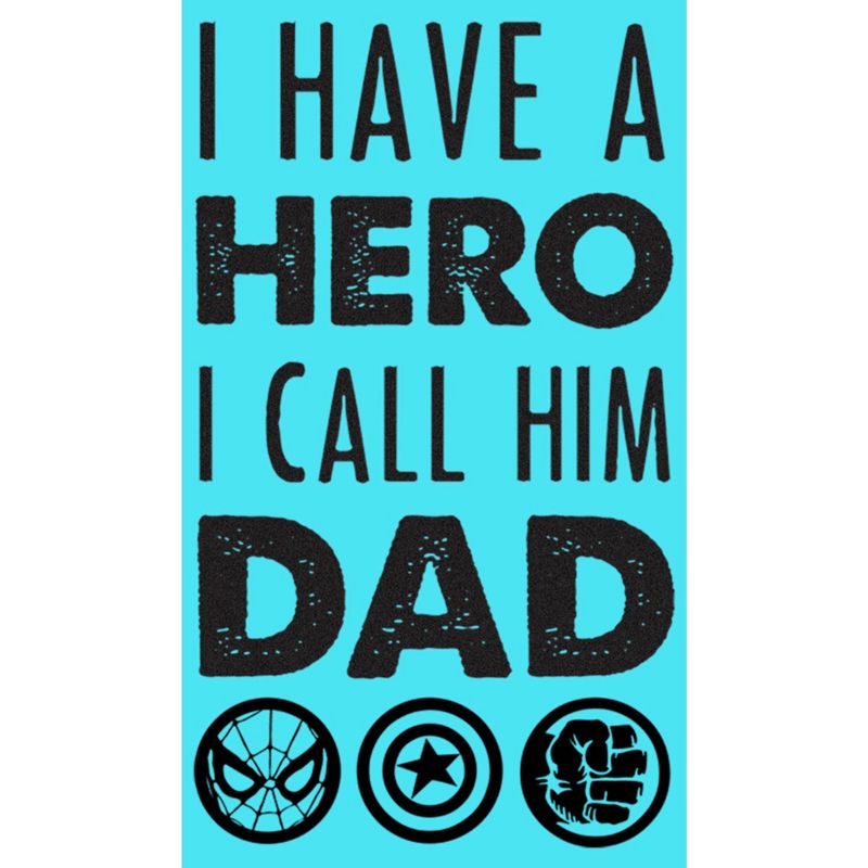 Girl's Marvel Father's Day I Have a Hero I Call Him Dad Crop T-Shirt, 2 of 4