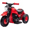 Qaba Ride on Motorcycle, 6V Ride on Bubble Car, 3 Wheeled 2 MPH Electric Motorcycle for Kids w/ LED Headlight, Music, Forward & Reserve - 4 of 4