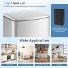 Racxily Stainless Steel Trash Can with Lock Device, Waste Basket, Garbage Can for home, Kitchen, Silver - 4 of 4
