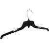 Maison Recycled Plastic with Notches Shirt Hangers 19" 360 Degree Swivel For Home, Office & Retail Stores 10/25/100 Count - image 2 of 4