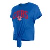 MLB Chicago Cubs Women's Front Knot T-Shirt - 3 of 4