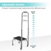 Yescom Medical Step Stool Non-Skid Steel Footstool with Handle Support for Seniors Kids - 2 of 4