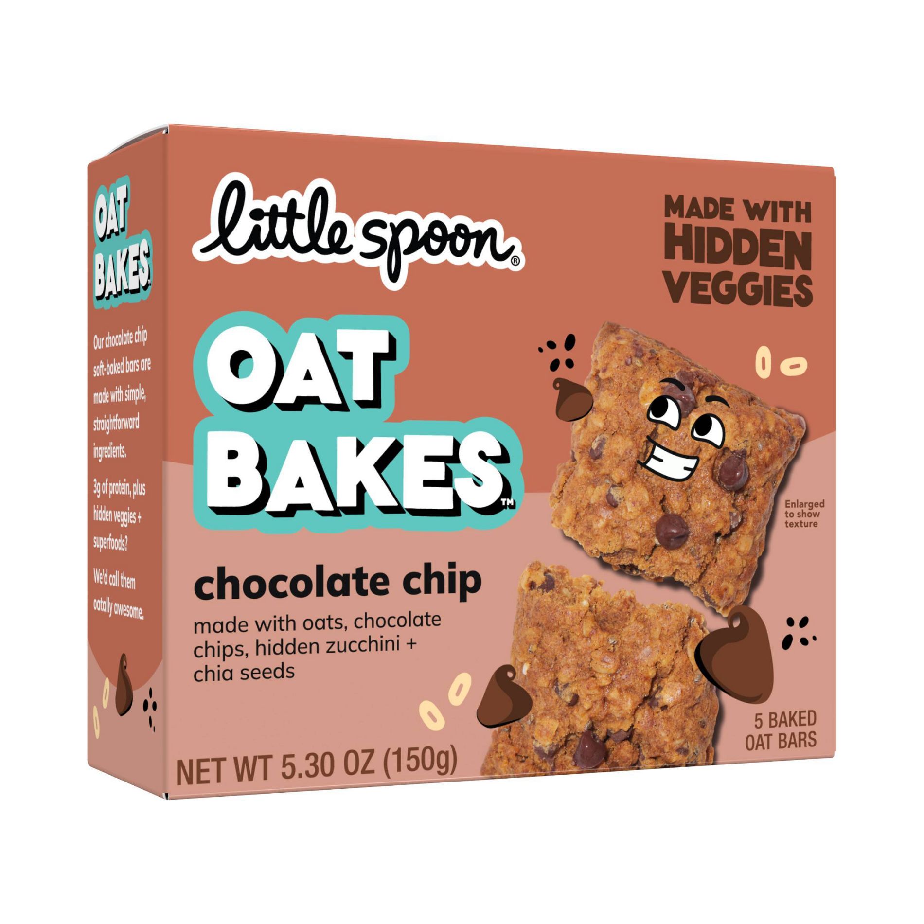 Little Spoon Chocolate Chip Baked Oat Bakes Bar Kids' Snacks - 5.3oz/5ct