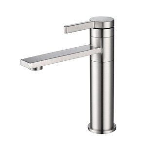 ChicFurnit Bathroom Sink Faucet Single Handle for Modern Vanity Sink Design, Silver and Gray, 10.23"*8.07"*2.36" - 1 of 4