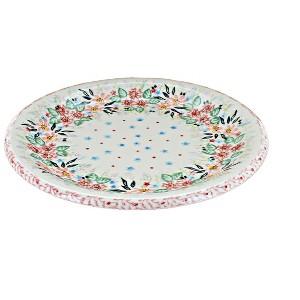 Blue Rose Polish Pottery Vena Dinner Plate - 1 of 2