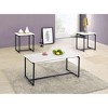 NicBex Modern Rectangle Coffee Table Set of 3 with Beveled Edges and Metal Frame for Living Room - 2 of 4