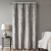 KWPZQEB Blackout Curtain Blinds - Knitted Jacquard Curtains Window Treatment Blackout Drapes/Draperies for Living Room (1 Panel, 50x108, Charcoal) - 3 of 4