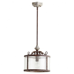 Quorum Lighting La Maison 1-Light Pendant, Manchester Grey, 12.5W, 12H - 1 of 1