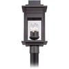 Franklin Iron Works Rustic Outdoor Post Light Fixture LED Black Specked Gray 31 1/2" Clear Glass for Exterior Garden Yard Driveway - image 3 of 3