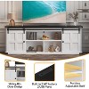 70" TV Stand for 75 Inch TVs, Entertainment Center and Media Furniture with Sliding Barn Doors & Storage Cabinets,  Modern TV Console Table - 4 of 4
