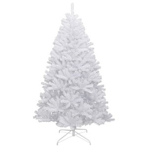 vidaXL Artificial Hinged Christmas Tree with Flocked Snow 47.2" - 1 of 4