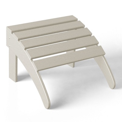 WestinTrends All-Weather Outdoor Patio Poly Adirondack Ottoman Footrest