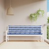 vidaXL Garden Bench Cushions, 2 Piece Set, Water-Resistant Polyester Material, Ultra-Soft Hollow Fiber Filling, Non-Slip Design with Attachment Ropes - image 2 of 4