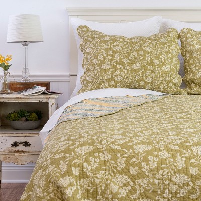 C&f Home Green Toile Full/queen Quilt : Target