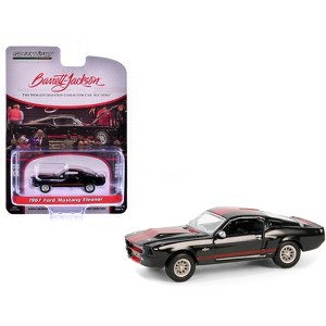 1967 Ford Mustang Eleanor Raven Black w/Red Barrett Jackson "Scottsdale Edition" Series 14 1/64 Diecast Model Car by Greenlight - 1 of 3