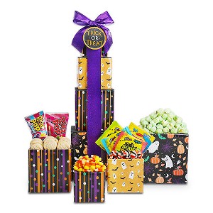 Alder Creek Gift Baskets Spooky Sweets Halloween Gift Tower - 1 of 3