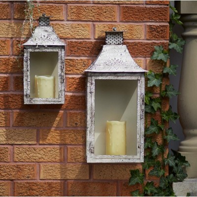 Melrose Weathered Metal Lantern (Set of 2)
