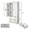 Kumasinova 72" Fluted Kitchen Pantry Cabinet with 2 Drawers,Kitchen Storage with 8 Spice Shelves,Freestanding Storage Cabinet for Dining Room&Office - 2 of 4