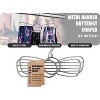 USTECH Butterfly Shaped Metal Hanger | Space-Saving | Chrome Finish | 2 Pack - 2 of 4