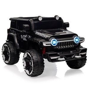 24V Kids Ride on Car-2 Seater, 4WD/2WD Switch, 4x200W Motor, Remote Control,3 Speeds, LED Lights, Safety Belt, Off-Road Electric Vehicles - 1 of 4