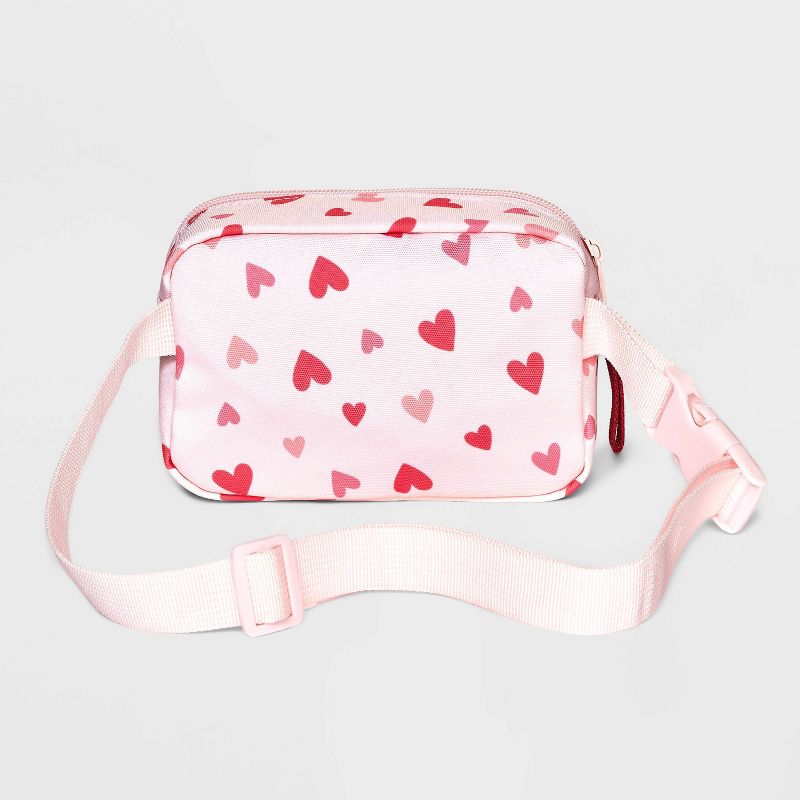 Girls&#39; Heart Fanny Pack - Cat &#38; Jack&#8482; Pink, 3 of 12