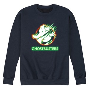 Men's - Ghostbusters - Neon Logo Graphic Fleece Sweatshirt - 1 of 4