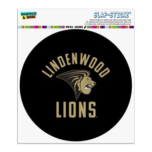 Lindenwood University Lions Logo Automotive Car Window Locker Circle Bumper Sticker - 1 of 4