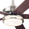 Westinghouse Castle Ceiling Fan with LED Light, Reversible Blades, Remote Control, Modern Indoor Outdoor Ceiling Fan, 52 Inch, Brushed Nickel Finish - 4 of 4
