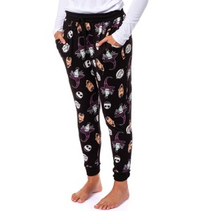 Disney Nightmare Before Christmas Women's Pajama Lounge Jogger Sleep Pants - 1 of 4