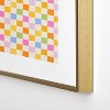 Iveta Abolina Eclectic Checker Check Cream Metal Framed Art Print - Deny Designs - 4 of 4
