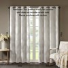 DSVIMOY Curtain Panels, Knitted Jacquard Total Blackout Curtain Panel for Living Room, Bedroom, Ivory, 95"*50"*0.13" - 3 of 4