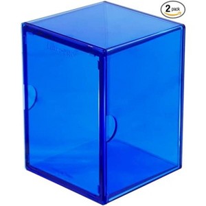 Ultra Pro UItra Pro Eclipse 2-Piece Deck Box: Pacific Blue - For Pokemon game, MTG, Baseball, Basketball, Football card and other Trading Cards or - 1 of 4