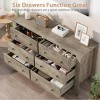 Whizmax 6 Drawer Dresser for Bedroom, Modern Double Dresser Organizer with Storage Drawers, Wooden Chests of Drawers for Bedroom, Hallway - 4 of 4