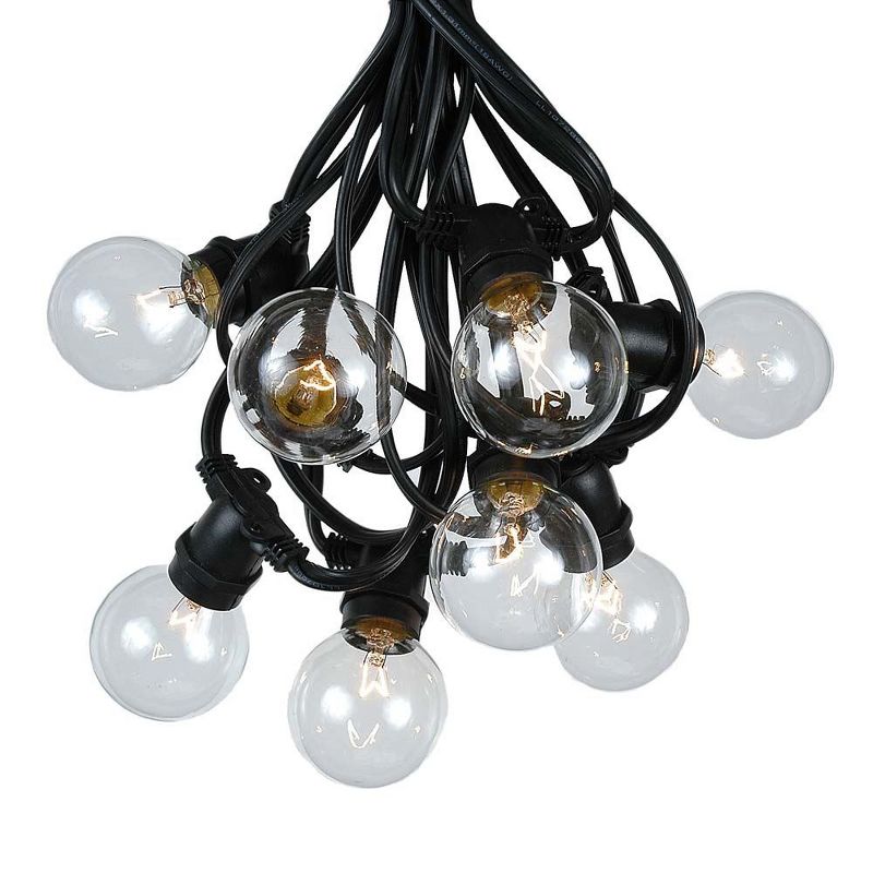 Novelty Lights Globe Outdoor String Lights with 25 In-Line Sockets Black Wire 25 Feet, 3 of 8
