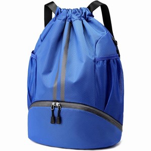 Drawstring Sports Backpack with Shoe and Wet Pockets, Water-Resistant Gym & Swim Bag for Men and Women - 1 of 4