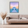 Stupell Industries Blue Boat Shed Sunrise Floating Frame Canvas Art - 3 of 4