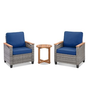 Buenhomino Outdoor PE Wicker Furniture Set – Modular Chairs, Sofas, Ottomans & Tables with All-Weather Cushions for Patio, Garden, Deck & Porch - 1 of 4