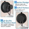 LunaLulinlk Vacuum Metal Suction Cup Hooks Stainless Steel Shower Holder Hanger for Bathroom(Black 2pcs) - 4 of 4