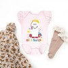The Juniper Shop Mini Smiley Unicorn Distressed Flutter Sleeve Bodysuit - 3 of 4
