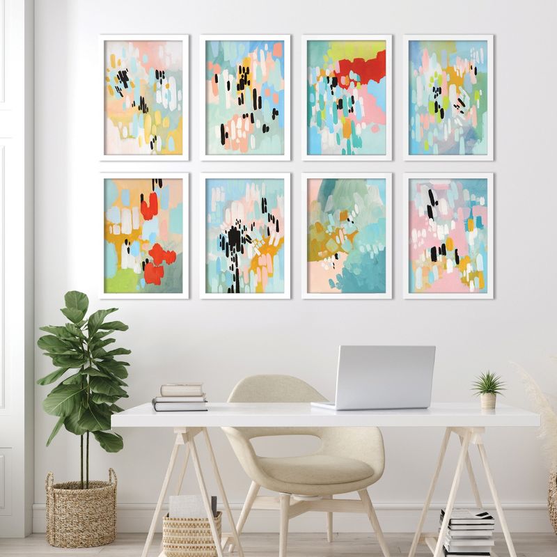 Abstract Paint Strokes by Annie Bailey - Abstract Modern 8 Piece Black Framed Art Set - Americanflat, 3 of 13