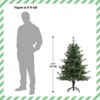 6Ft Christmas Tree, Snow Flocked Artificial Christmas Tree, Fake Xmas Pine Tree for Home Office Party Decorations - 3 of 4