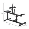 NAYSAYE Seated Calf Raise Machine Heavy Duty Exercise Equipment with Adjustable Knee Pad and Steel Frame for Home Gym, Black, 48"*23.2"*41.7" - 4 of 4