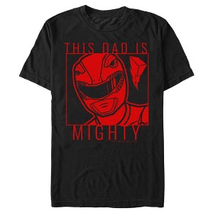 Men's Power Rangers Red Ranger This Dad Is Mighty T-Shirt - 1 of 4