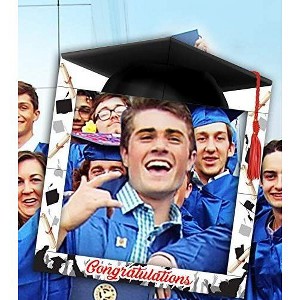 LEMONSODA Graduation Cap Themed Birthday Party Photo Frame Prop, 35 X 30 inches - 1 of 1