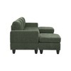 101" U-Shaped Sectional Sofas with Ottoman, Customizable L-Shaped Couch with Removable Cushions for Living Room - 4 of 4