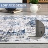 Washable Vintage Area Rug Medallion Distressed Rug Living Room Non-Slip Low Pile Bedroom Kitchen Home Office Carpet - 3 of 4