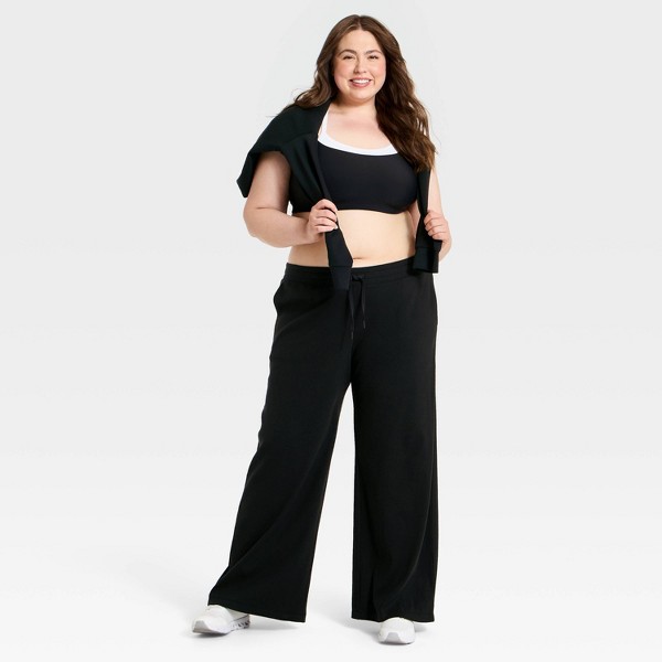 Pantalón de pierna recta con canalé para mujer - All In Motion™ 3